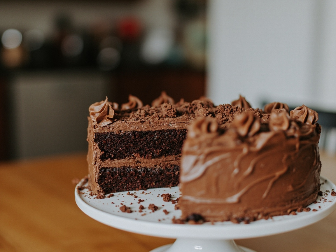 Torta de chocolate artesanal